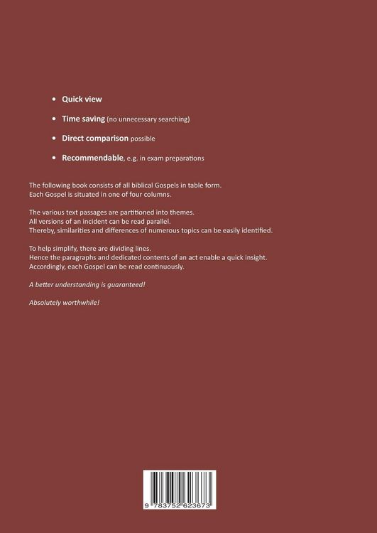 Produktbild: The Four Gospels at a Glance