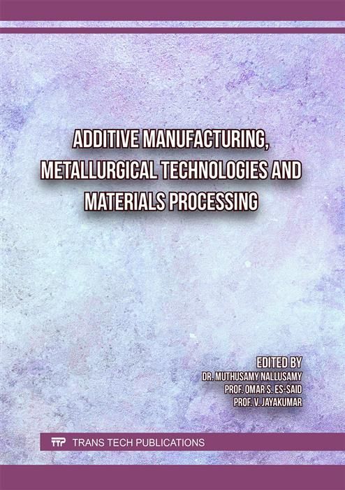 Produktbild: Additive Manufacturing, Metallurgical Technologies and Materials Processing