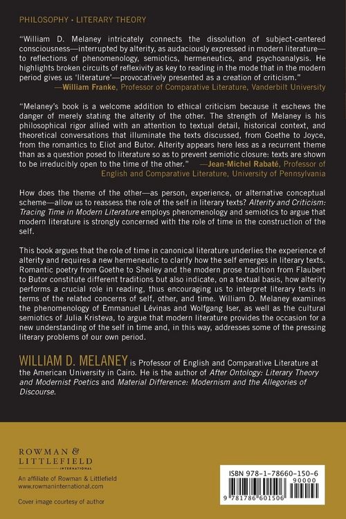 Produktbild: Alterity and Criticism