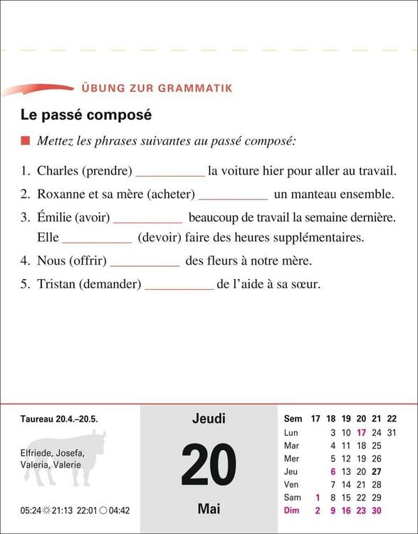 Produktbild: Franz&ouml;sisch Sprachkalender 2027 - Franz&ouml;sisch lernen leicht gemacht - Tagesabrei&szlig;kalender