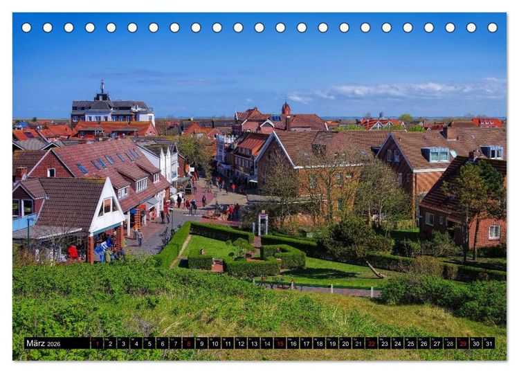 Produktbild: Langeoog - Sch&ouml;nste Insel Ostfrieslands (Tischkalender 2026 DIN A5 quer), CALVENDO Monatskalender