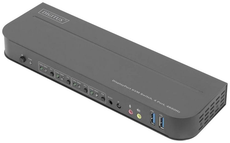 Produktbild: Digitus DS-12890 4 Port KVM-Extender DisplayPort&reg;, HDMI Maus, Tastatur 3840 x 2160 Pixel