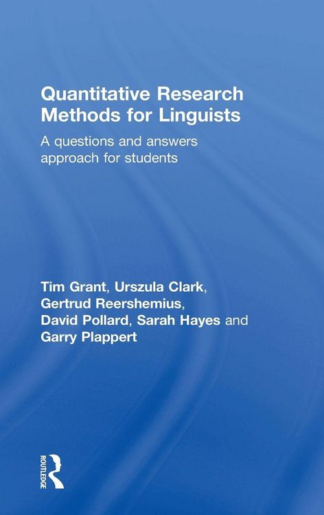 Produktbild: Quantitative Research Methods for Linguists