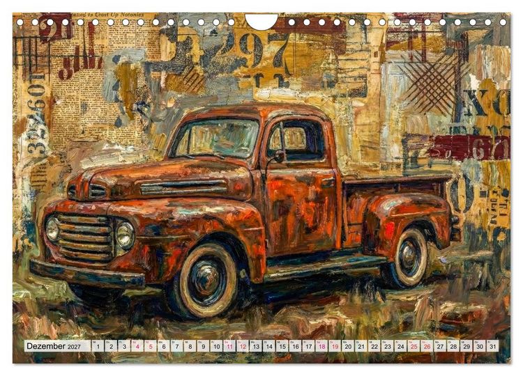 Produktbild: Patina und PS (Wandkalender 2027 DIN A4 quer), CALVENDO Monatskalender