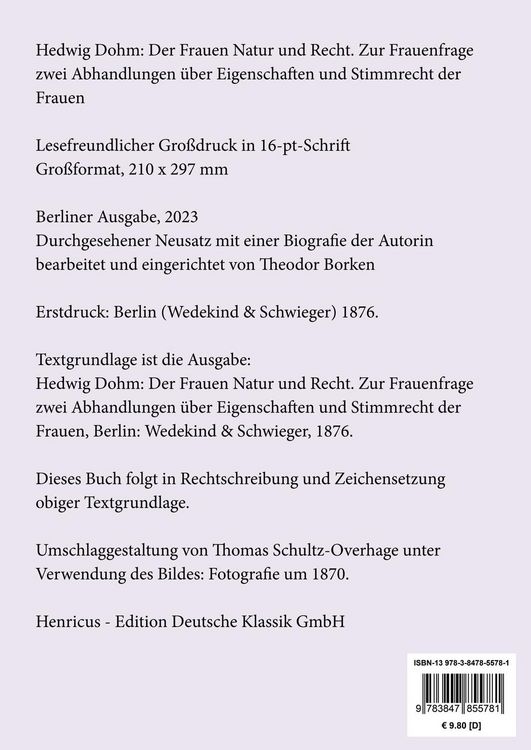 Produktbild: Der Frauen Natur und Recht (Gro&szlig;druck)