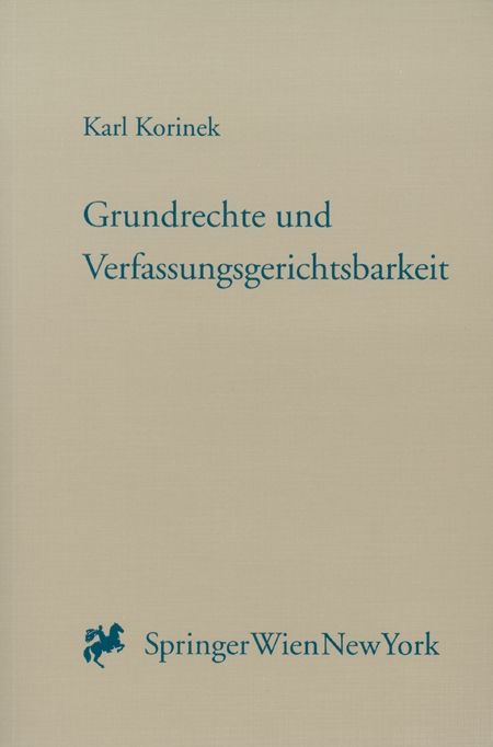 Produktbild: Grundrechte und Verfassungsgerichtsbarkeit