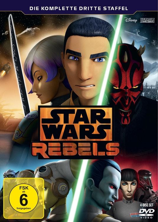Produktbild: Star Wars Rebels - Die komplette dritte Staffel [4 DVDs]