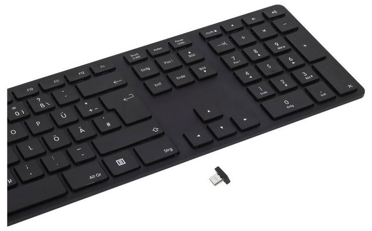 Produktbild: Matias FK418PCDCBB-DE Wireless USB-C&reg; Aluminum Keyboard Kabellos Tastatur Deutsch, QWERTZ Schwarz