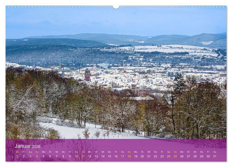 Produktbild: bad hersfeld im blick (hochwertiger Premium Wandkalender 2026 DIN A2 quer), Kunstdruck in Hochglanz