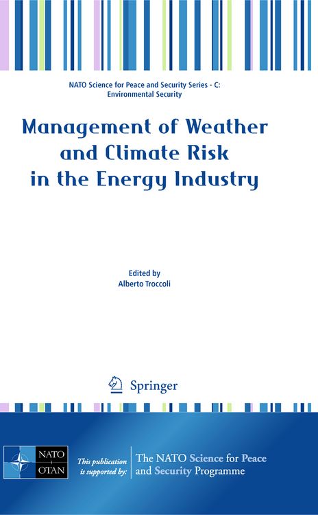 Produktbild: Management of Weather and Climate Risk in the Energy Industry