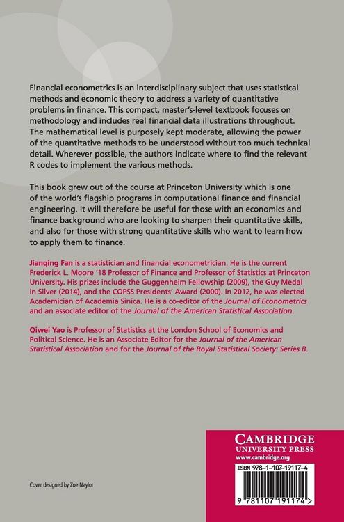 Produktbild: The Elements of Financial Econometrics