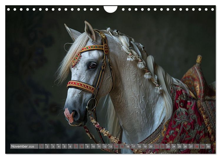 Produktbild: White Horses in Splendor (Wall Calendar 2026 DIN A4 landscape), CALVENDO 12 Month Wall Calendar