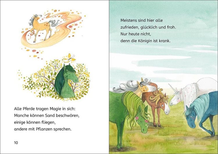 Produktbild: Lesel&ouml;wen 1. Klasse - Die Insel der magischen Pferde
