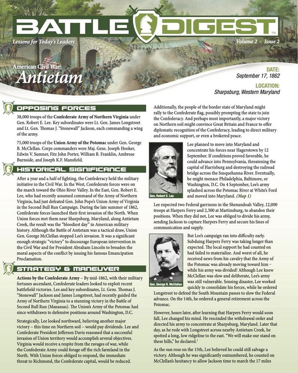 Produktbild: Battle Digest: Antietam