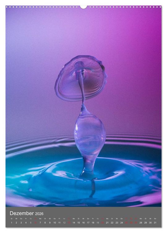 Produktbild: Liquid Art, Highspeed Tropfenfotografie (Wandkalender 2026 DIN A2 hoch), CALVENDO Monatskalender