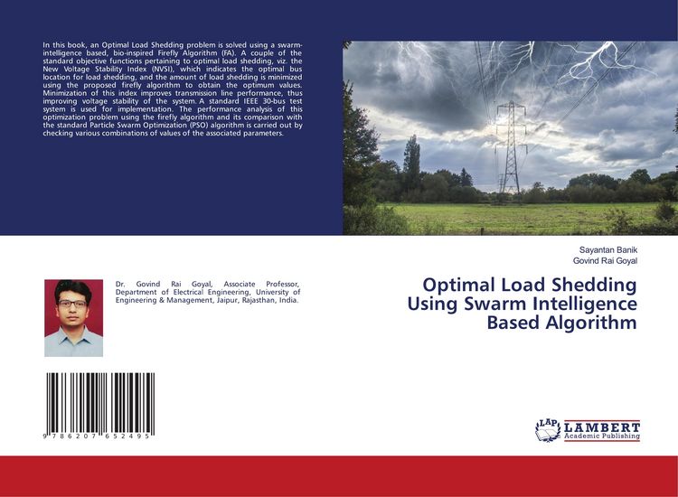 Produktbild: Optimal Load Shedding Using Swarm Intelligence Based Algorithm