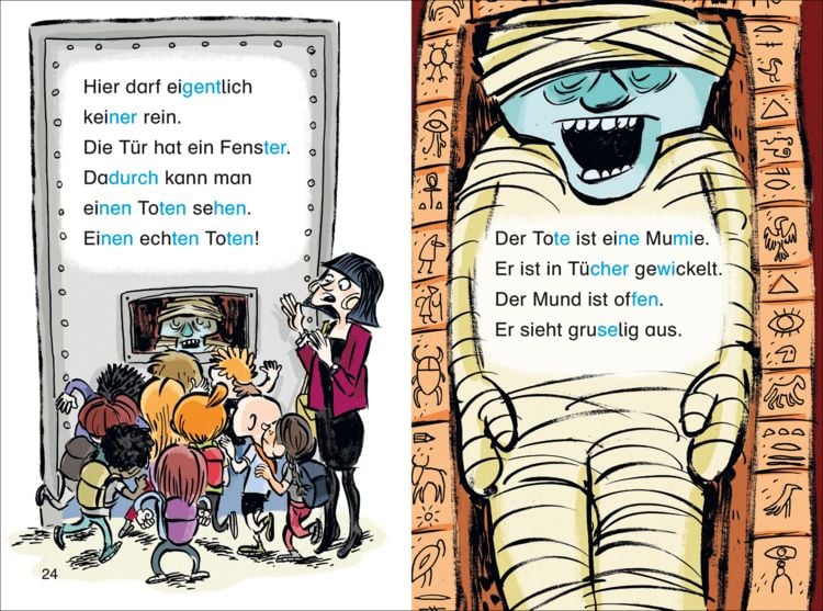 Produktbild: Duden Leseprofi &ndash; Silbe-f&uuml;r-Silbe: Mein Mitsch&uuml;ler, die Mumie, 1. Klasse (Doppelband)