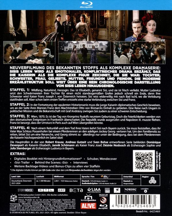 Produktbild: Sisi - Die komplette Serie (Staffeln 1-4) (4 Blu-rays)