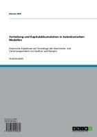 Produktbild: Verteilung und Kapitalakkumulation in kaleckianischen Modellen