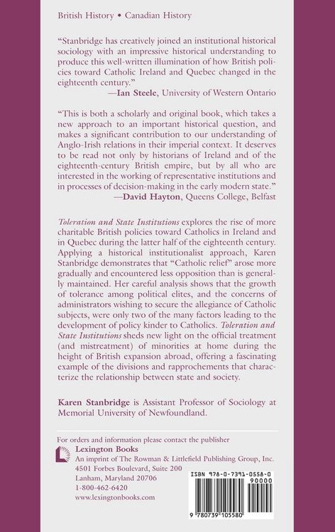 Produktbild: Toleration and State Institutions