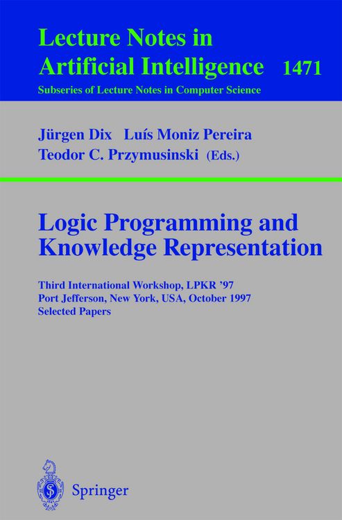 Produktbild: Logic Programming and Knowledge Representation