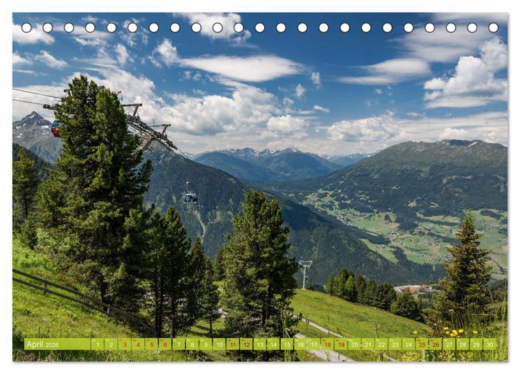 Produktbild: Pitztal in Bildern (Tischkalender 2026 DIN A5 quer), CALVENDO Monatskalender