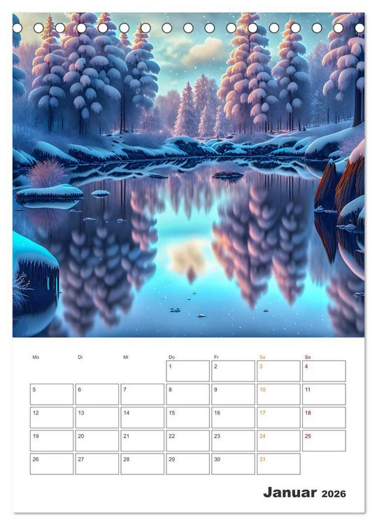 Produktbild: M&auml;rchenhafte B&auml;ume (Tischkalender 2026 DIN A5 hoch), CALVENDO Monatskalender