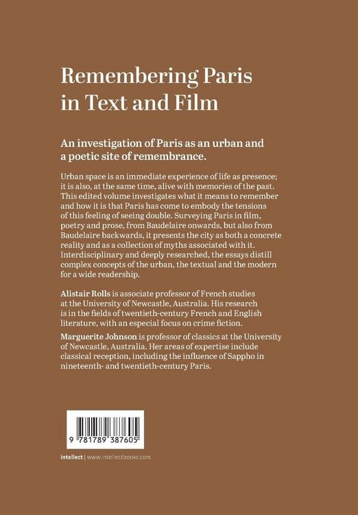 Produktbild: Remembering Paris in Text and Film
