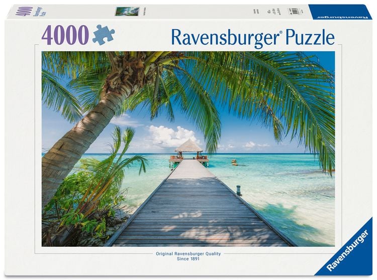 Produktbild: Erwachsenenpuzzle 4000 Teile - Traumstrand auf den Malediven