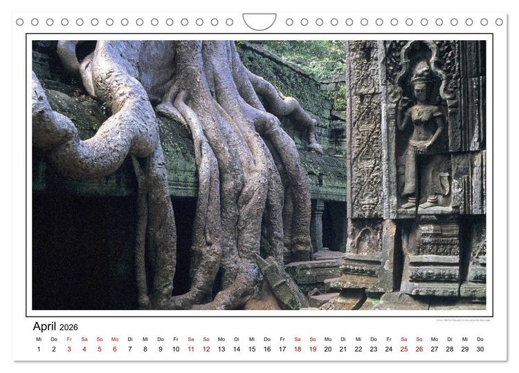 Produktbild: ANGKOR - IM REICH DER KHMER (Wandkalender 2026 DIN A4 quer), CALVENDO Monatskalender