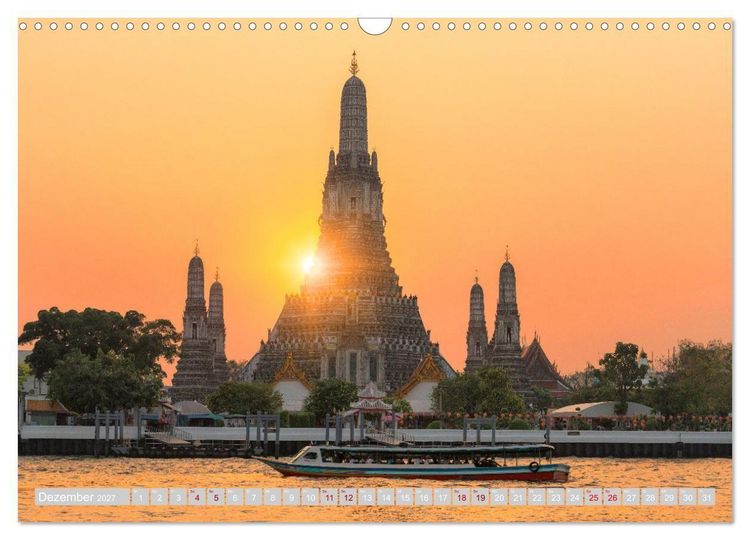 Produktbild: THAILAND - Land des L&auml;chelns (Wandkalender 2027 DIN A3 quer), CALVENDO Monatskalender