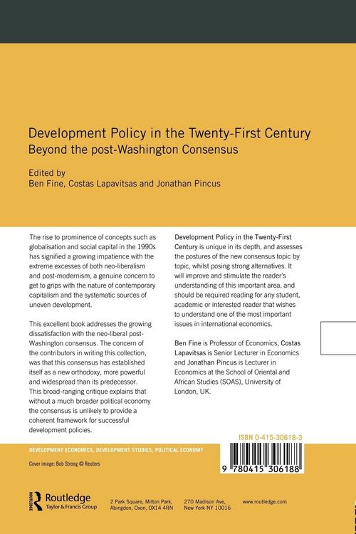 Produktbild: Development Policy in the Twenty-First Century