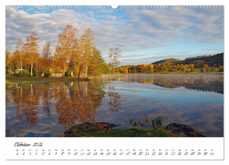 Produktbild: Schwedens Vielfalt (hochwertiger Premium Wandkalender 2026 DIN A2 quer), Kunstdruck in Hochglanz