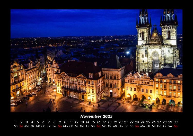Produktbild: Prag 2025 Fotokalender DIN A3
