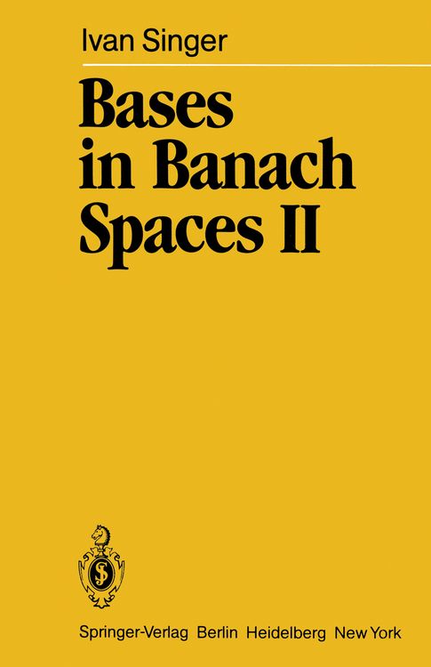 Produktbild: Bases in Banach Spaces II