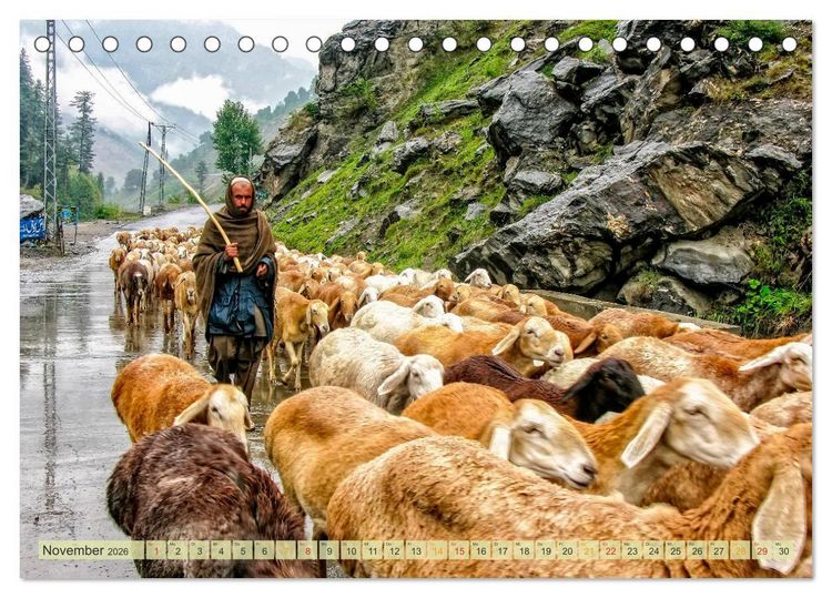 Produktbild: Reise durch Asien - Pakistan (Tischkalender 2026 DIN A5 quer), CALVENDO Monatskalender