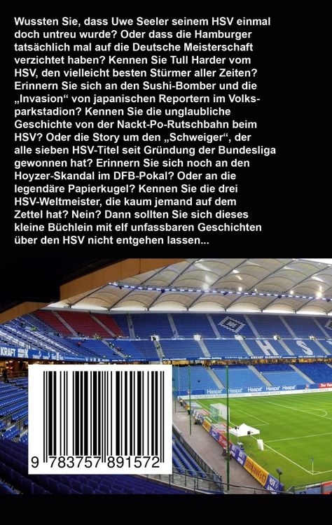 Produktbild: Elf unfassbare Geschichten &uuml;ber den HSV