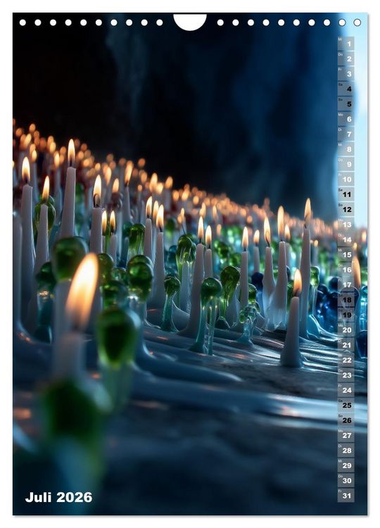 Produktbild: Kerzenwelt (Wandkalender 2026 DIN A4 hoch), CALVENDO Monatskalender
