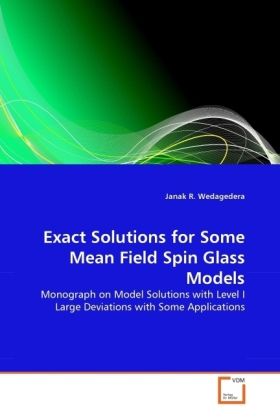 Produktbild: Wedagedera, J: Exact Solutions for Some Mean Field Spin Glas