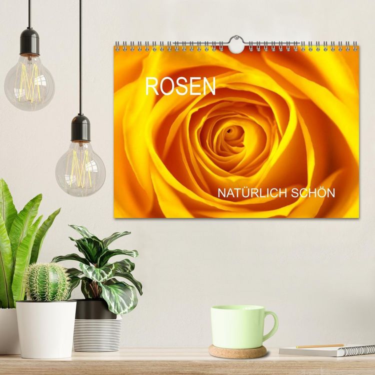 Produktbild: Rosen nat&uuml;rlich sch&ouml;n (Wandkalender 2026 DIN A4 quer), CALVENDO Monatskalender