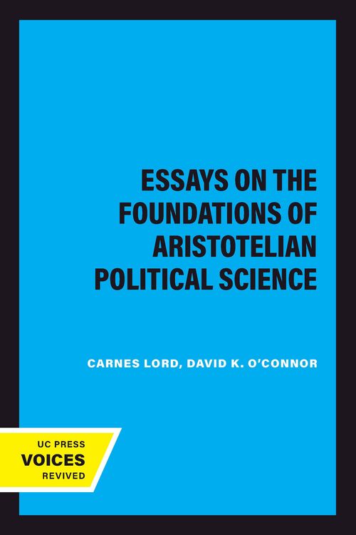 Produktbild: Essays on the Foundations of Aristotelian Political Science