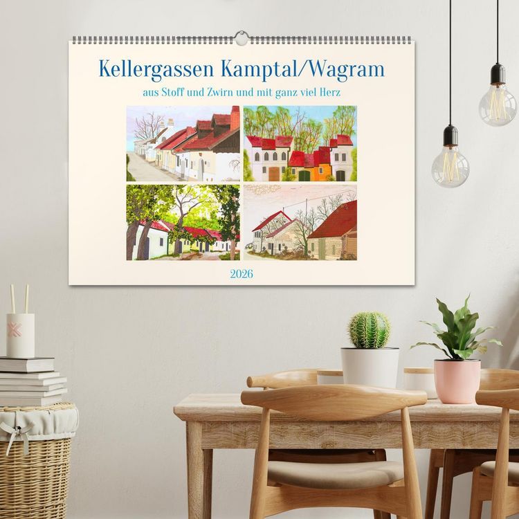 Produktbild: Wagramer Kellergassen (Wandkalender 2026 DIN A2 quer), CALVENDO Monatskalender