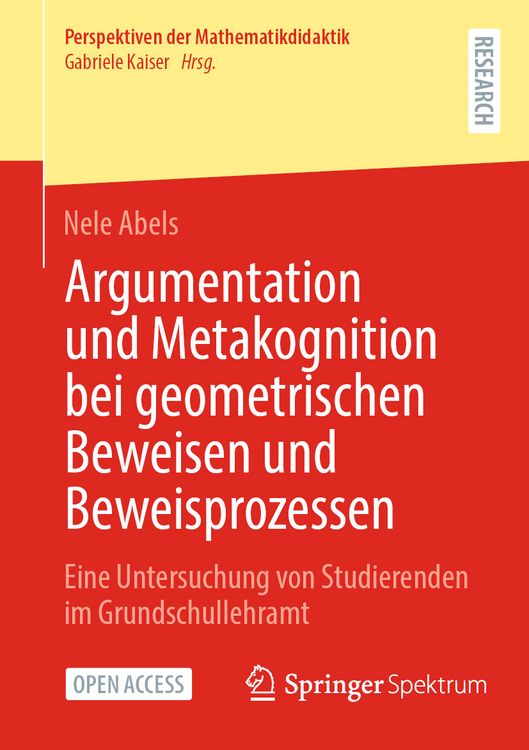 Produktbild: Argumentation und Metakognition bei geometrischen Beweisen und Beweisprozessen
