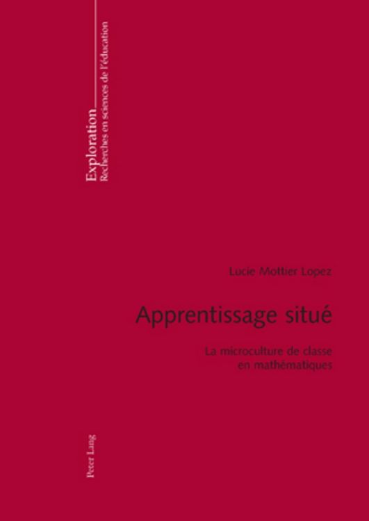 Produktbild: Apprentissage situ&eacute;