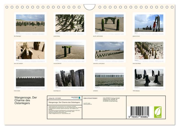 Produktbild: Wangerooge. Der Charme des Ostanlegers (Wandkalender 2026 DIN A4 quer), CALVENDO Monatskalender