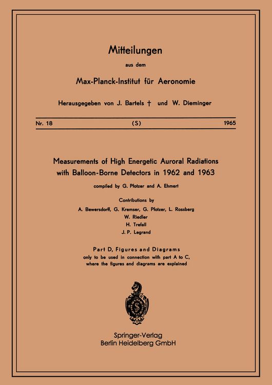 Produktbild: Measurements of High Energetic Auroral Radiations with Balloon-Borne Detectors in 1962 and 1963
