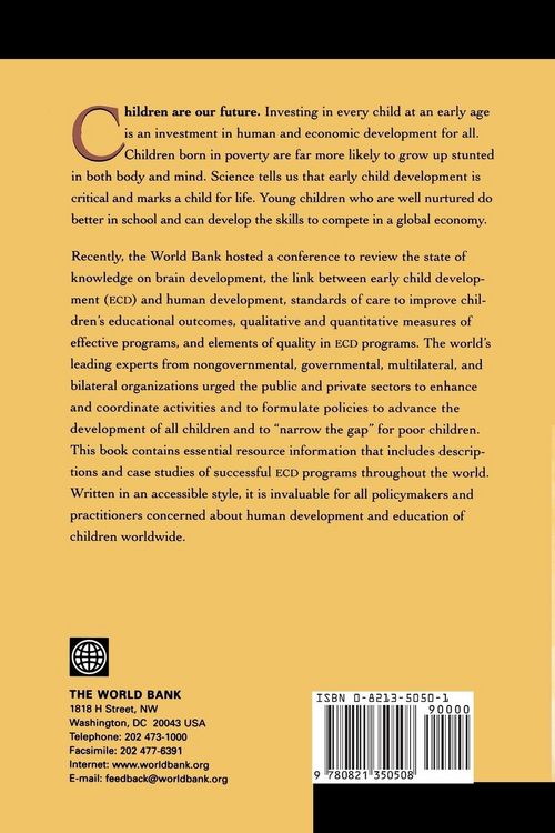 Produktbild: From Early Child Development to Human Development