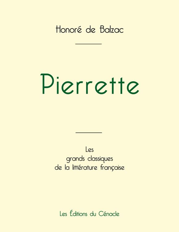 Produktbild: Pierrette de Balzac (&eacute;dition grand format)