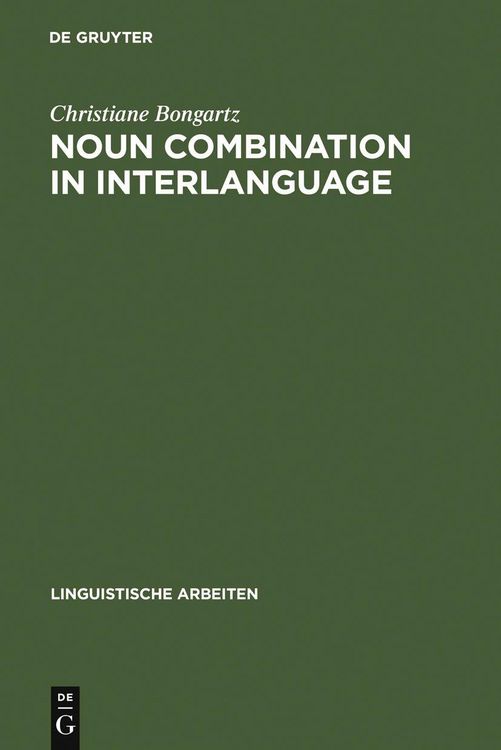 Produktbild: Noun Combination in Interlanguage