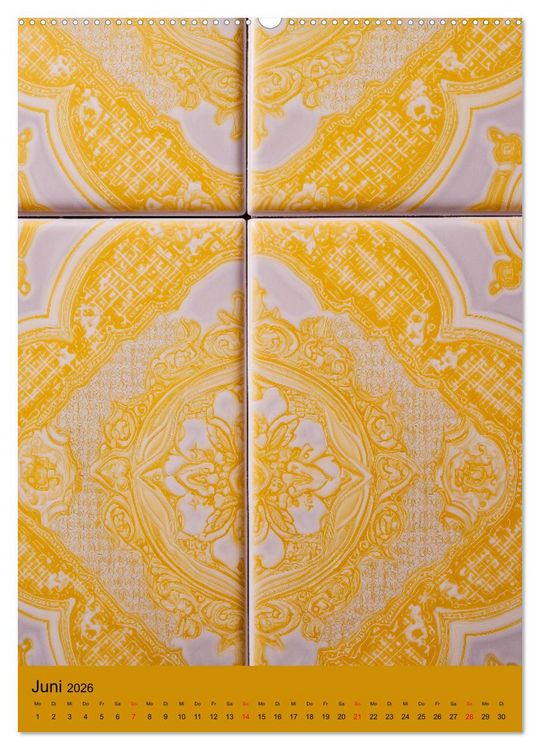 Produktbild: Portugiesischer Fliesen - Azulejos f&uuml;r Fliesenleger, Kunst- und Portugal-Liebhaber (hochwertiger Premium Wandkalender 2026 DIN A2 hoch), Kunstdruck in Hochglanz